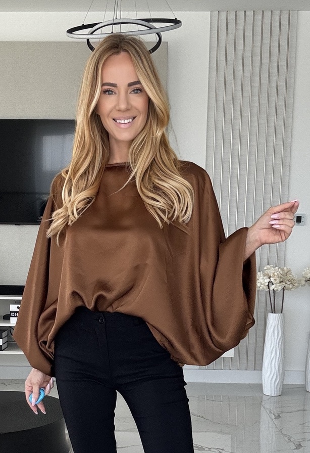 Hannah blúz sötét aranybarna – Női blúz – Innova Fashion